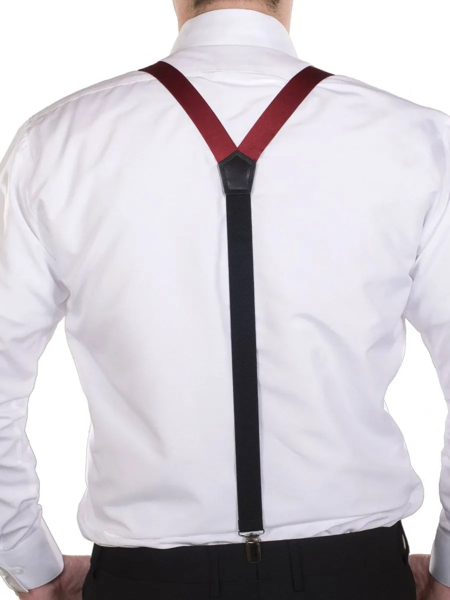 Satin Suspender and Bow Tie Set Combo in Men’s & Kids Sizes