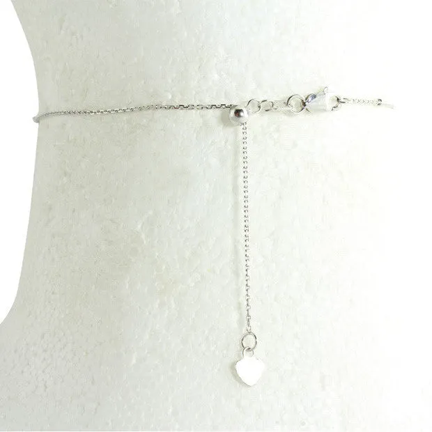 SILVER SOLITAIRE CZ BEZEL CHOKER NECKLACE