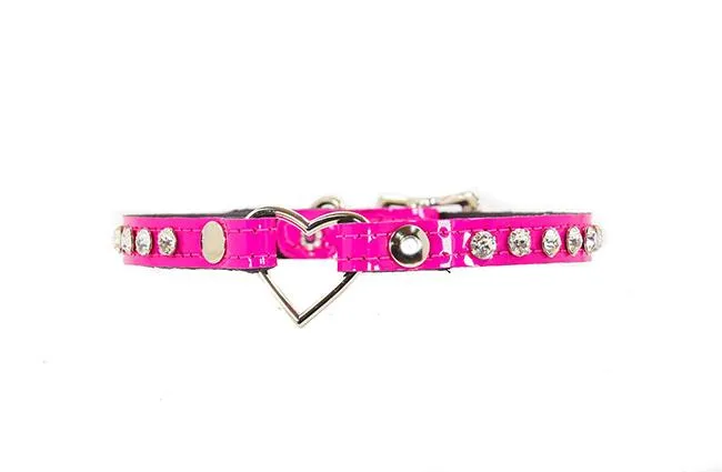 Small Heart Rhinestone Choker