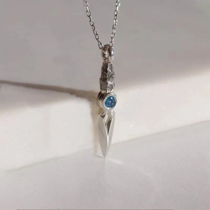 Stainless Steel Valorant Knife Pendant Necklace