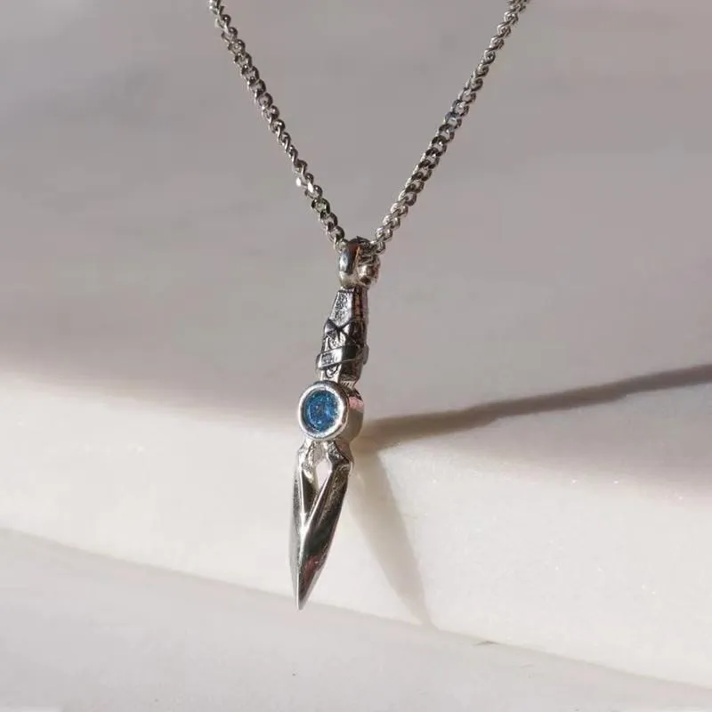 Stainless Steel Valorant Knife Pendant Necklace