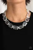 The ICE President - White Necklace - Paparazzi Accessories