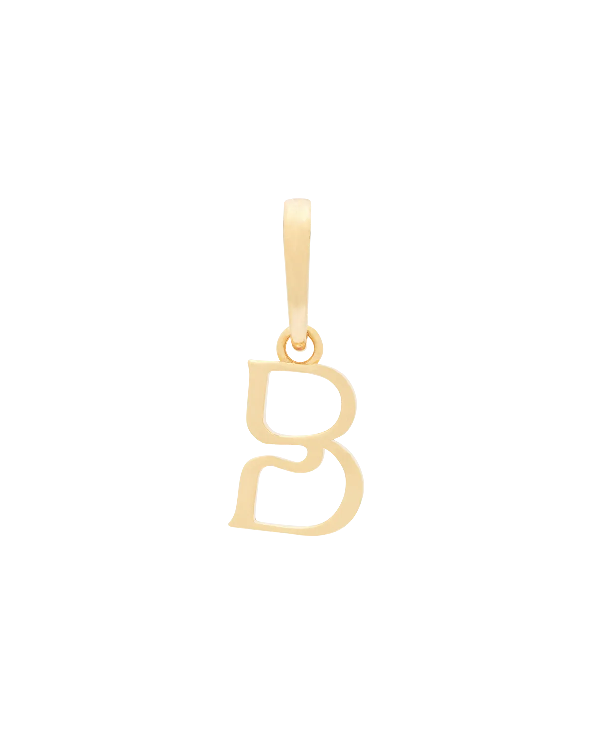 Wavy Initial Pendant