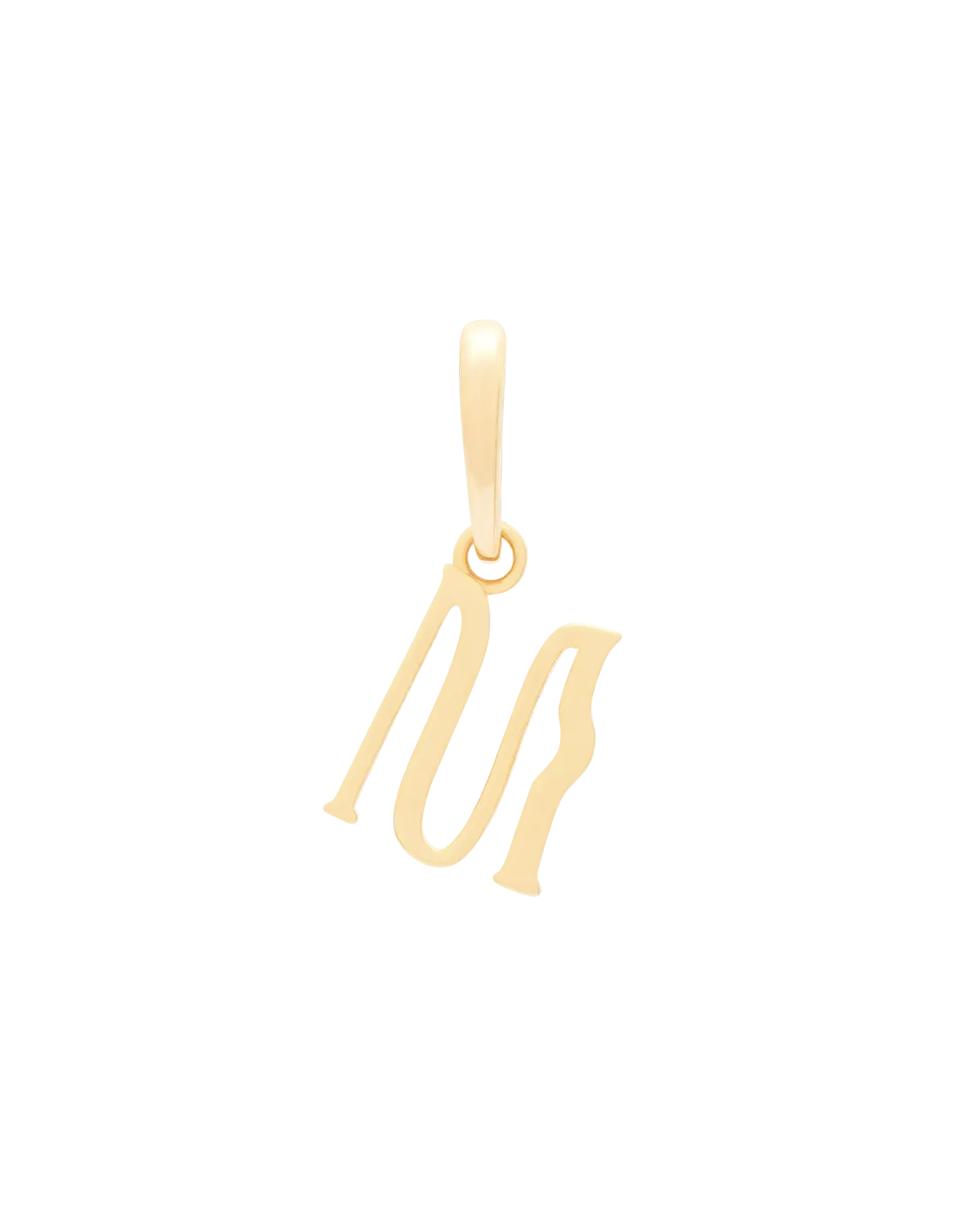 Wavy Initial Pendant