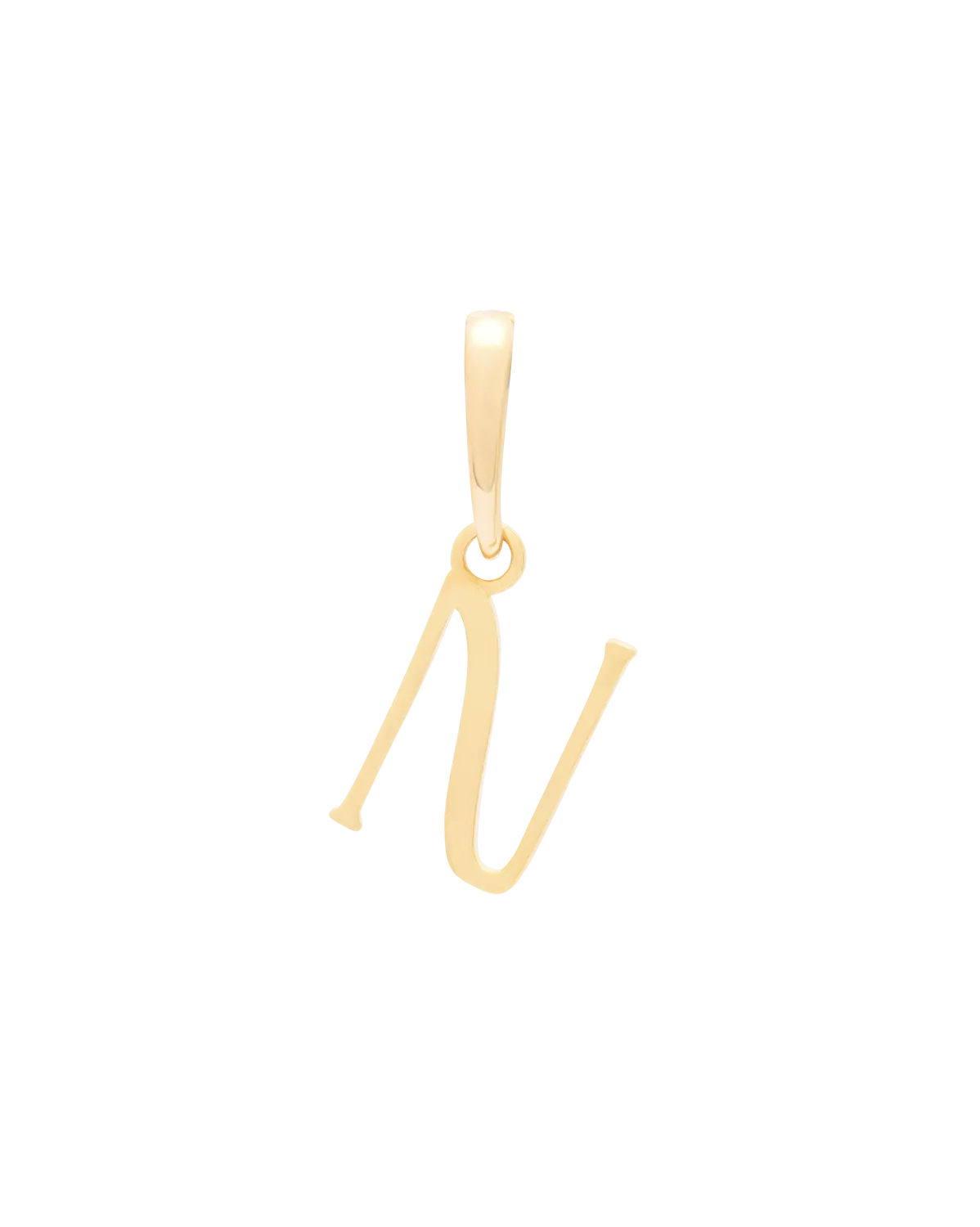 Wavy Initial Pendant