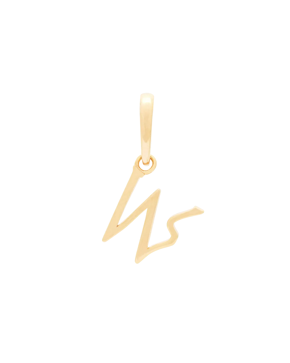 Wavy Initial Pendant