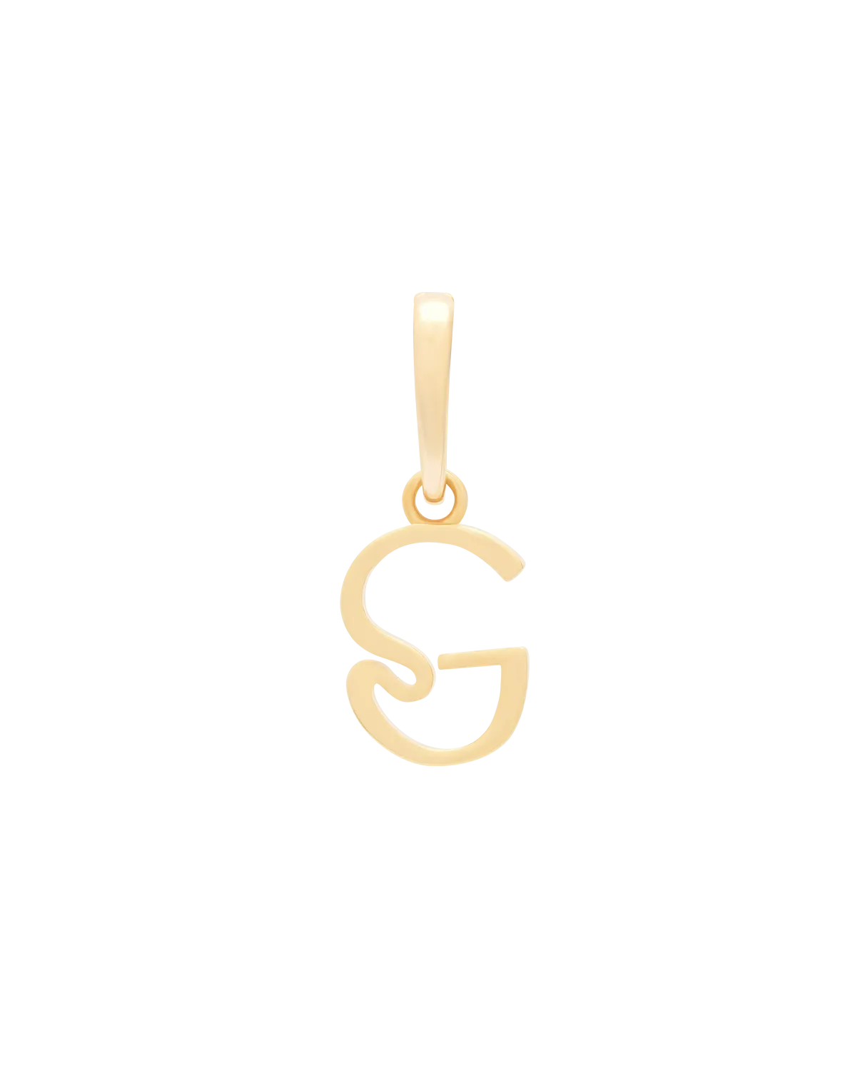 Wavy Initial Pendant