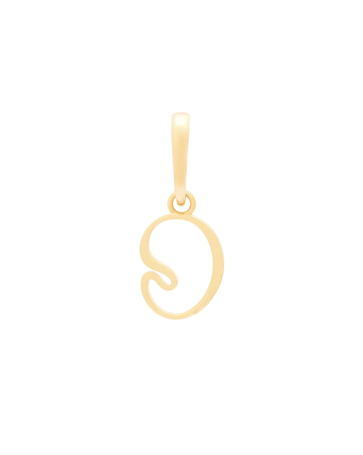 Wavy Initial Pendant